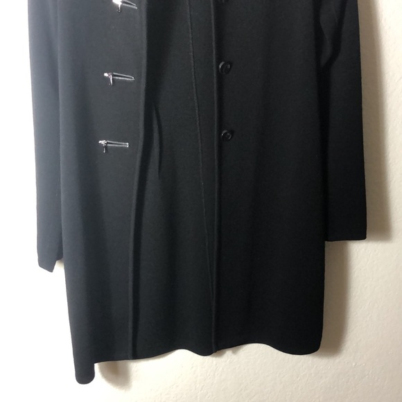 Vintage Black Carlisle 100% Merino Wool Jacket With Silver Hardware! - Picture 8 of 11